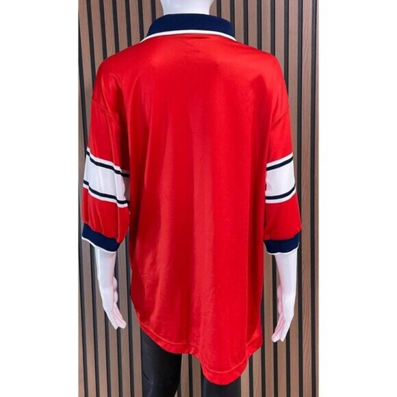 Nike Men's L Red Jersey Poly Chicago Fire FC Soccor Club Vintage 90s Signed - Picture 4 of 11